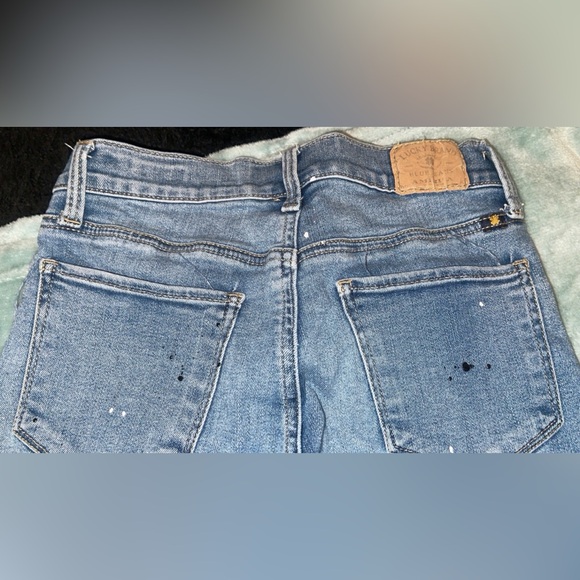 Lucky Brand Brooke Skinny Jeans Size 00 Paint Splatter Denim - Picture 8 of 9